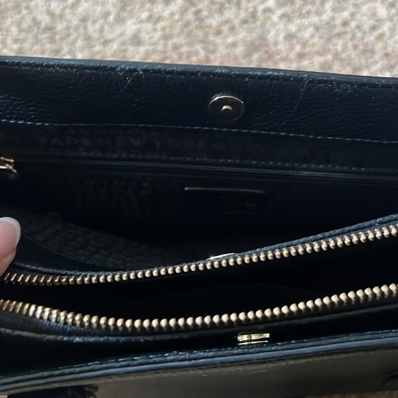 Black Kate Spade purse and matching wallet - Picture 5 of 9